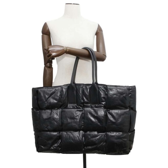 Bottega Veneta Squash Maxi Intrecciato Tote Bag Black - Picture 4 of 10